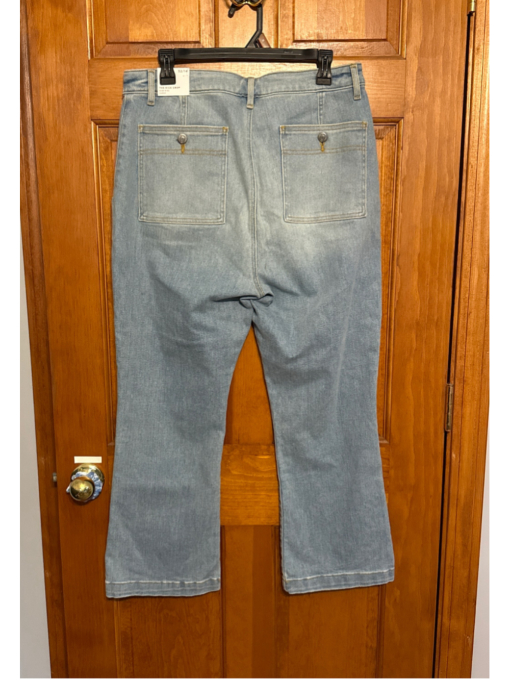 Loft patch pocket kick crop jeans 14 - Picture 4 of 8